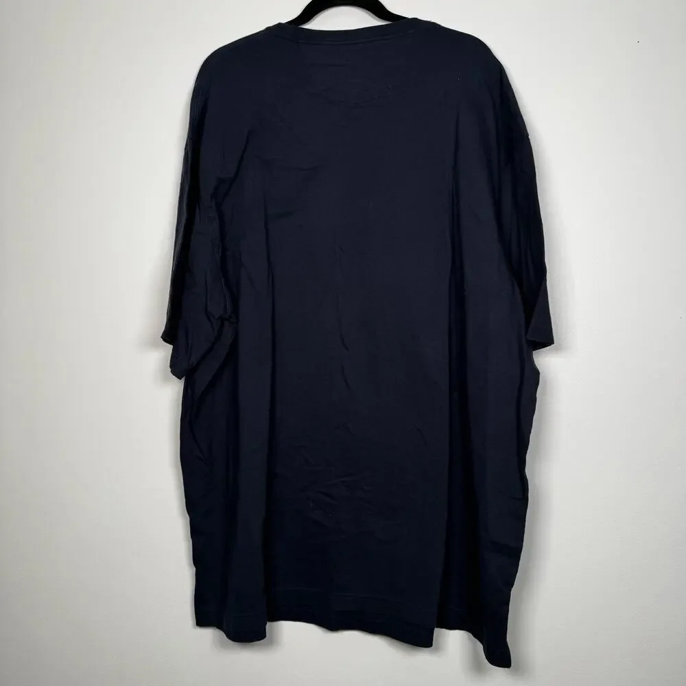 Duluth Tee - Navy Blue - Relaxed Fit Longtail T - Picture 5 of 5